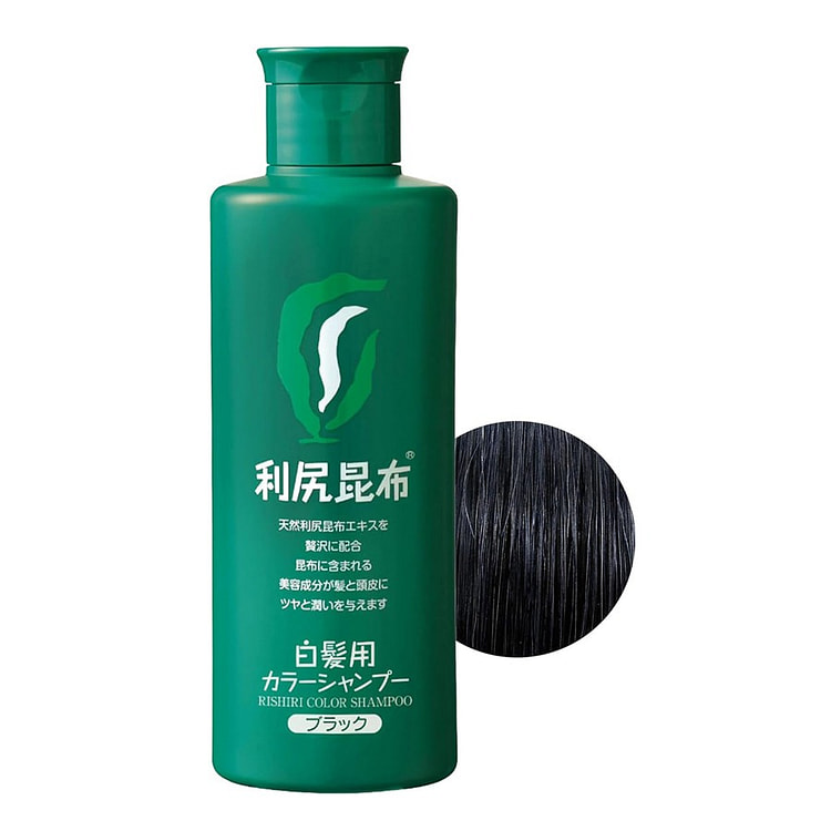 利尻昆布 无添加 植物染发洗发水 无硅油 黑色
