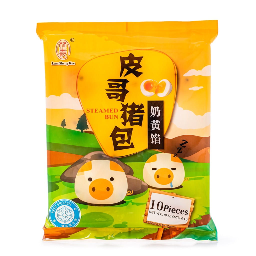 Lam Sheng Kee Pig-Shaped Custard Buns, Frozen 10pc 300 g