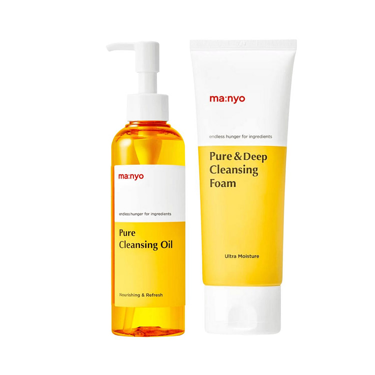Manyo Pure Cleansing Set (Oil + Foam Cleanser) 2 count