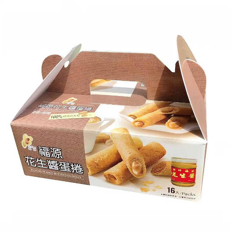 台湾福源 花生酱夹心卷 16枚*1盒 320 克