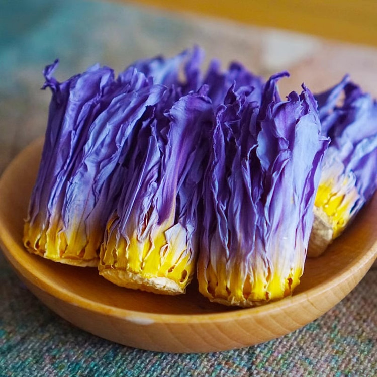 九品香水莲花茶 基地自种50g（13-15朵）蓝色