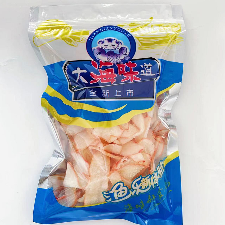 大海味道青岛特产风味章鱼片即食零食手撕碳烤鱿鱼条海味小吃解馋干货 250g*1包装