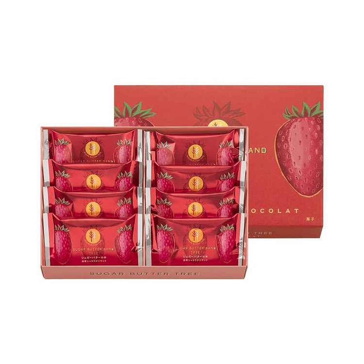 砂糖奶油树 浓草莓巧克力夹心饼干 8枚