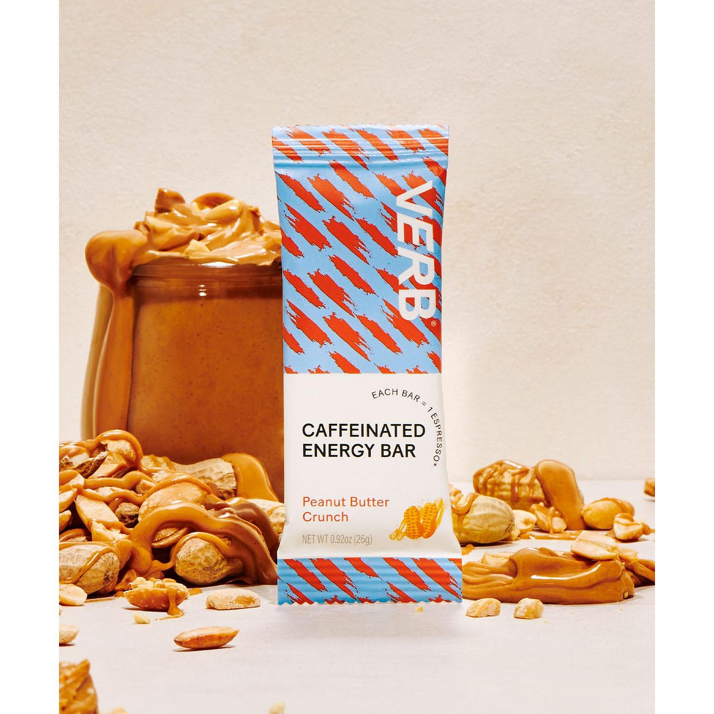 Caffeinated Energy Bar, Peanut Butter Crunch 16 count