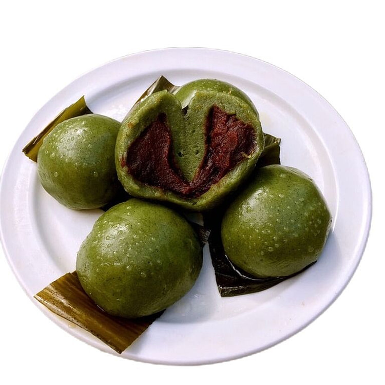 美国外婆家 正宗艾草豆沙青团 新鲜制作