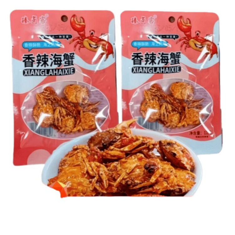 臻卤客香辣海蟹香辣小螃蟹解馋小零食11g*10包 110 克