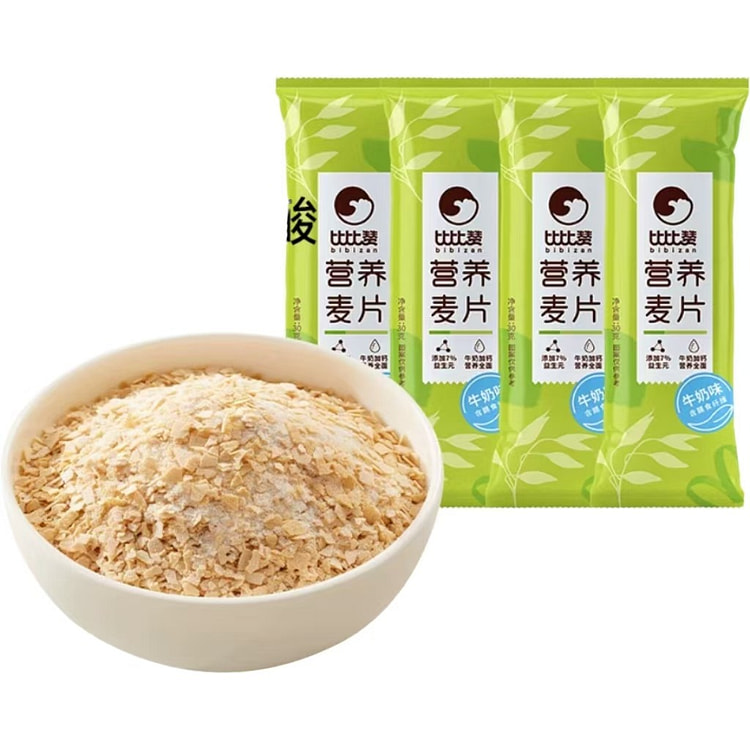 比比赞 牛奶味营养麦片 30g*6条 180 克