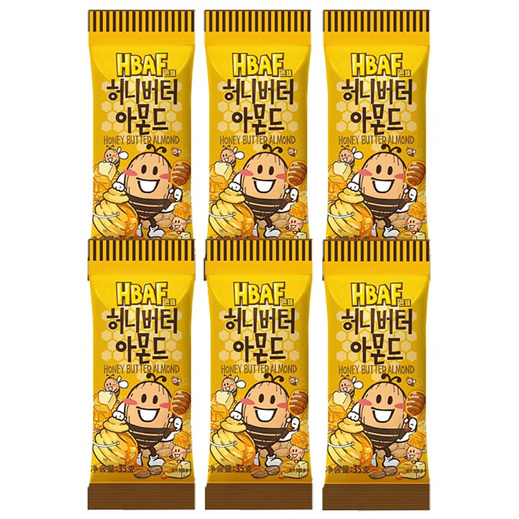 韩国芭蜂 扁桃仁蜂蜜黄油味35g*6