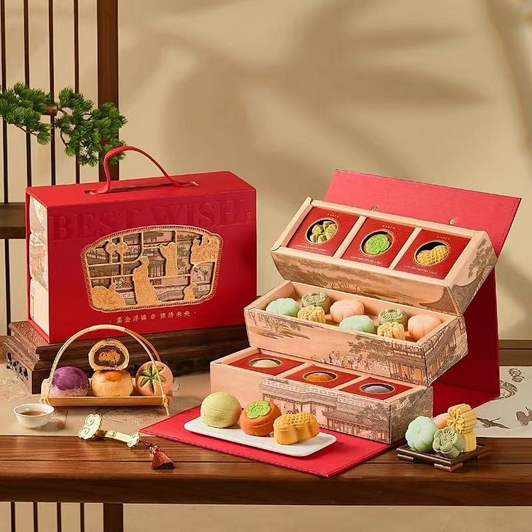 【悠享时】瑞年中国红多口味糕点礼盒 口味锦集 新年好礼 610g*1盒