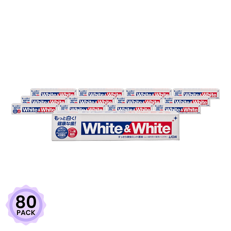 狮王 White&White 特效美白牙膏 1 个*80 包