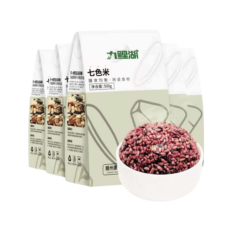 500g*1 bag of low-fat seven-color brown rice. 500 g