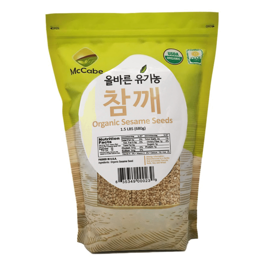 McCabe Organic Natural Sesame Seed, 1.5lbs, USDA Organic Certified, CCOF Certifi 1.5 lb