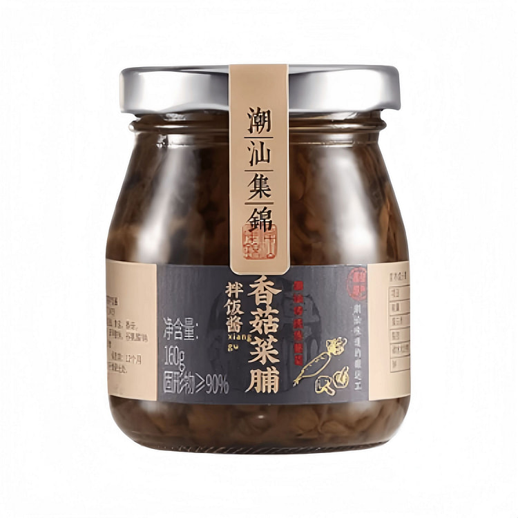 潮汕集锦 香菇菜脯萝卜干咸菜 160g*1瓶 160 克