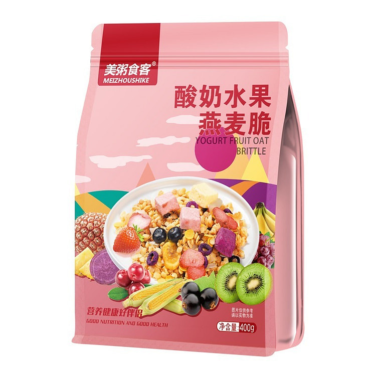 美粥食客混合水果谷物脆坚果燕麦片400g*1
