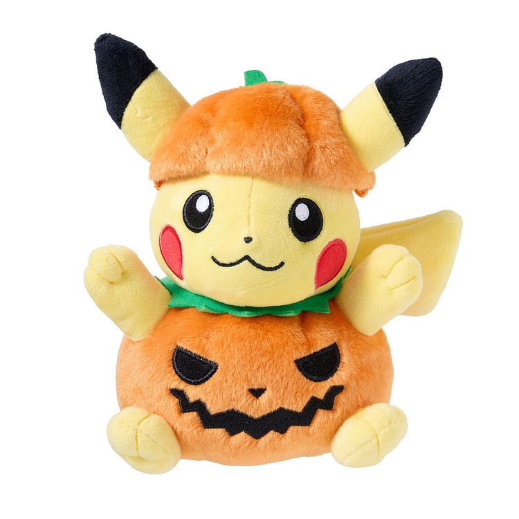 口袋妖怪万圣节南瓜皮卡丘毛绒玩具 135 克