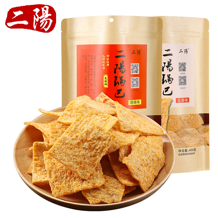 二阳锅巴手工锅巴特产零食400g*2袋