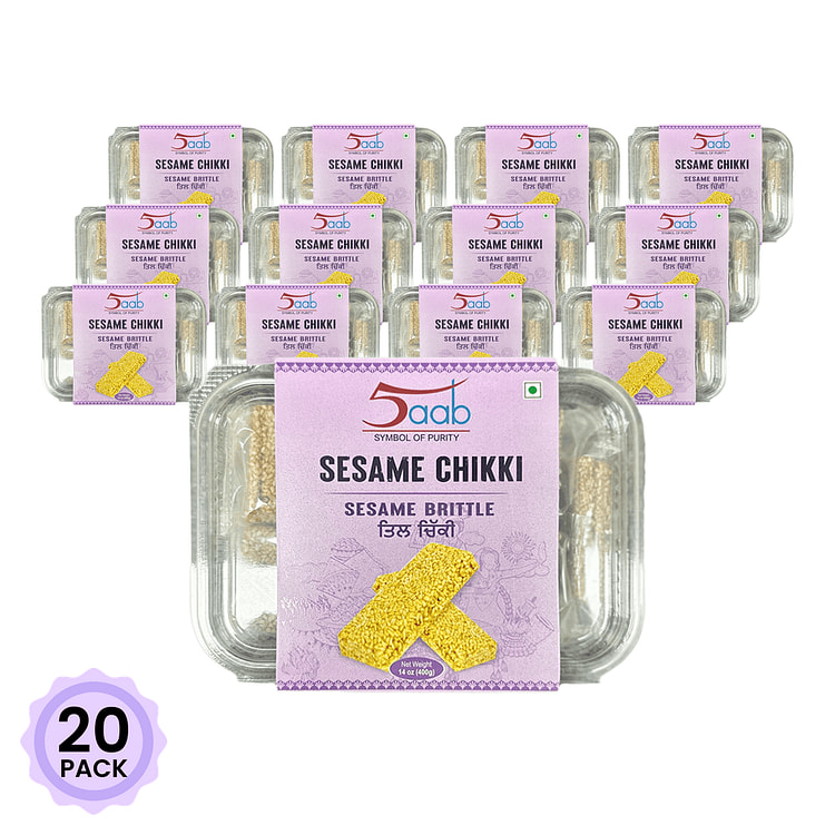 5aab Sesame Chikki ( Sesame Brittle) 400 克*20 包