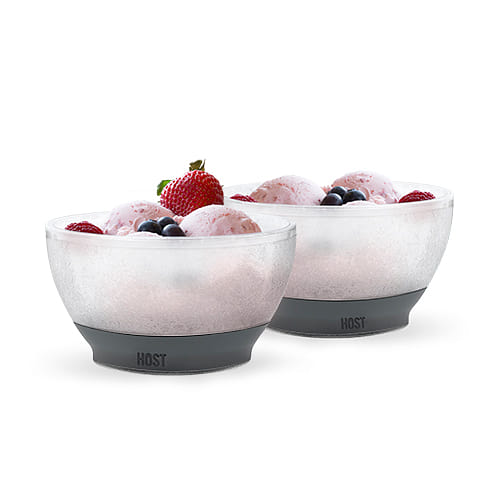Ice Cream FREEZE™ Cooling Bowl Set of 2 in Gray by HOST® 19 oz