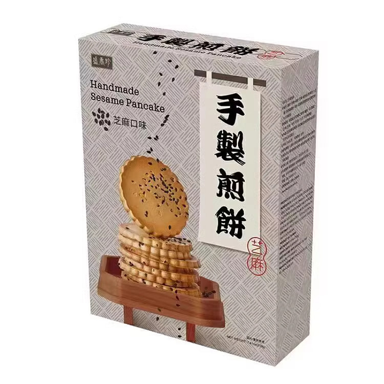 盛香珍 芝麻煎饼酥饼杂粮饼干早餐 210g*1盒