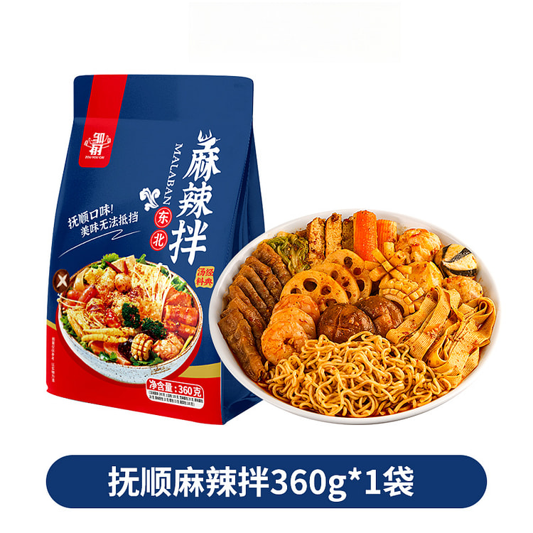 邹有才抚顺麻辣拌东北老式麻酱拌蔬菜包360g*1袋