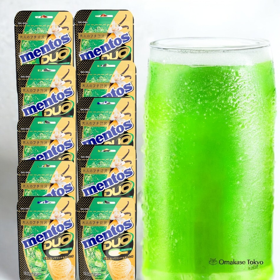 mentos　オリジナルラジオ Get Kracie Mentos DUO Melon Soda & Vanilla 10 Packs Delivered