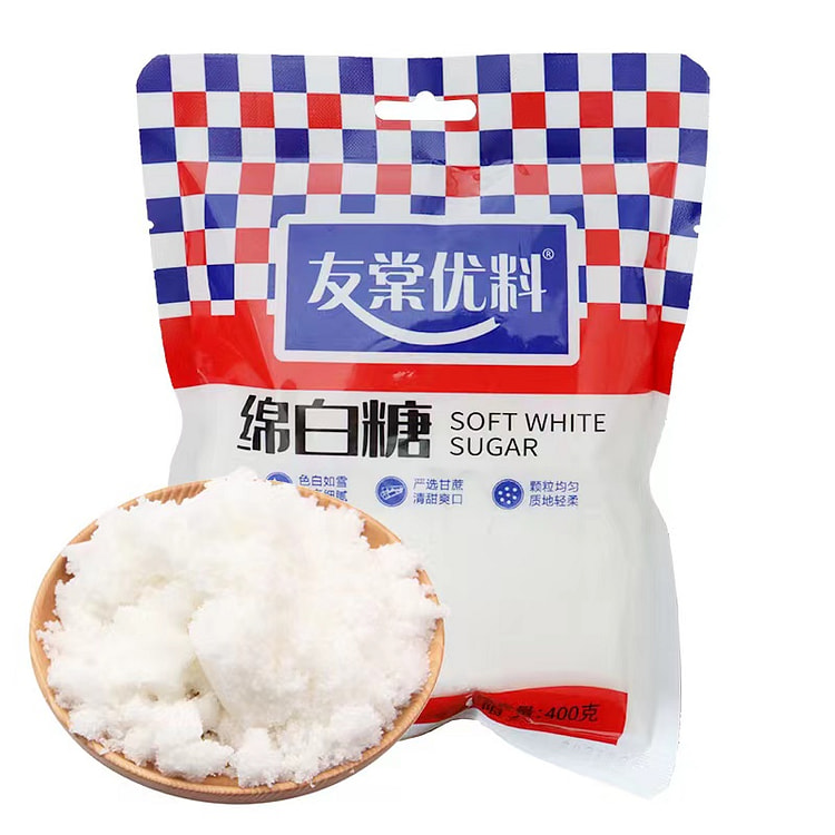 友棠优料 优质绵白糖烘焙用糖东北纯正白糖400g