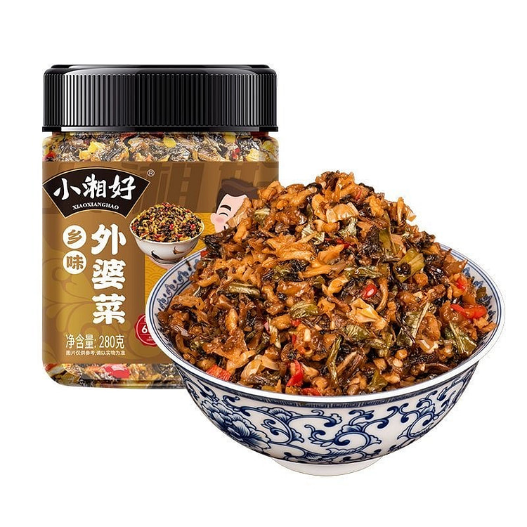 农家外婆菜 开胃下饭菜 湖南特产 农家瓶装即食1瓶 280 克