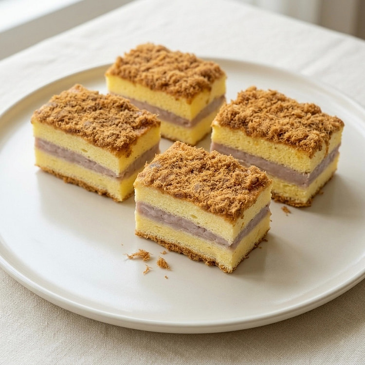 Taro Pork Floss Cake 4pcs 1 count