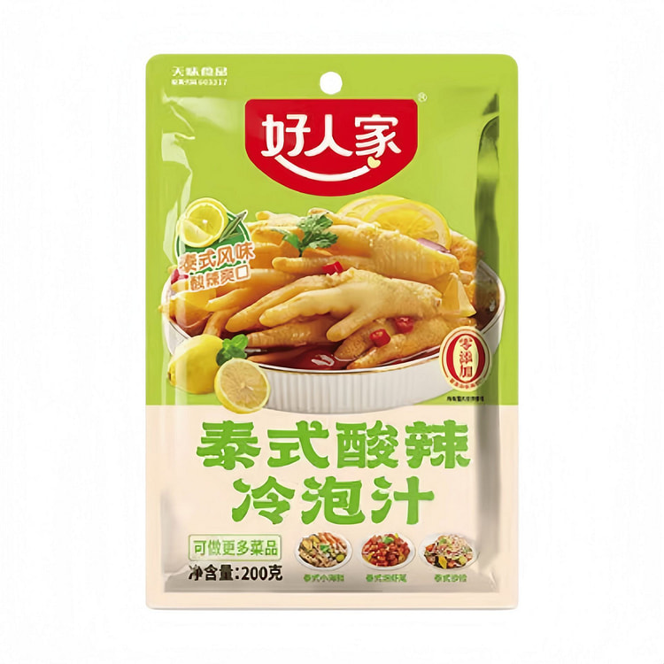 好人家 泰式酸辣冷泡汁凉拌菜200g*1 袋 200 克