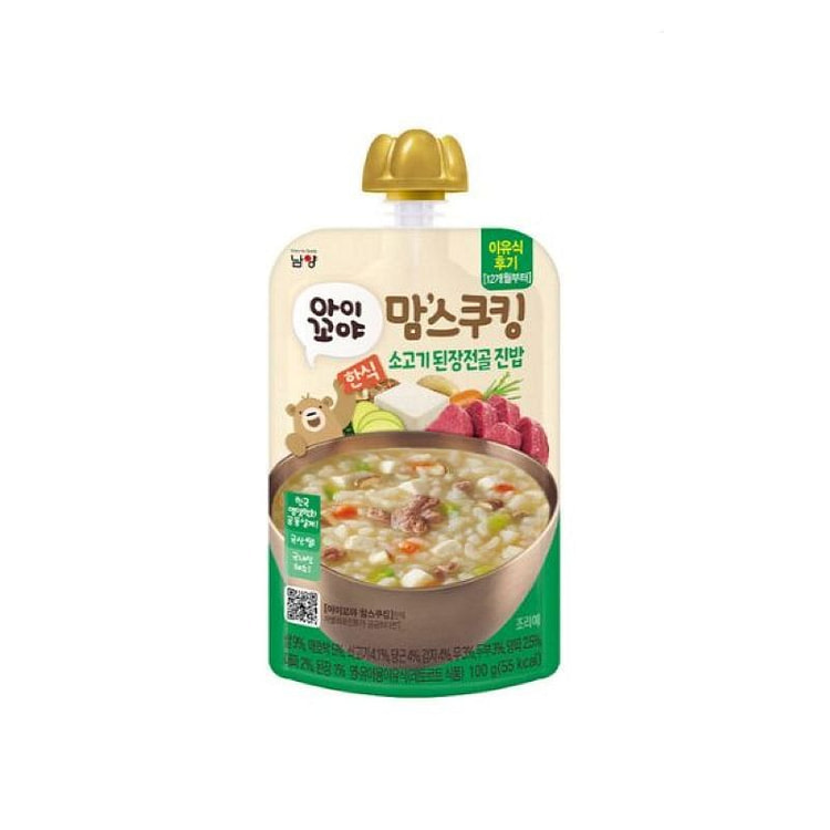 아이꼬야 맘스쿠킹 이유식 12개월 - 소고기된장전골진밥 100g 100 그램