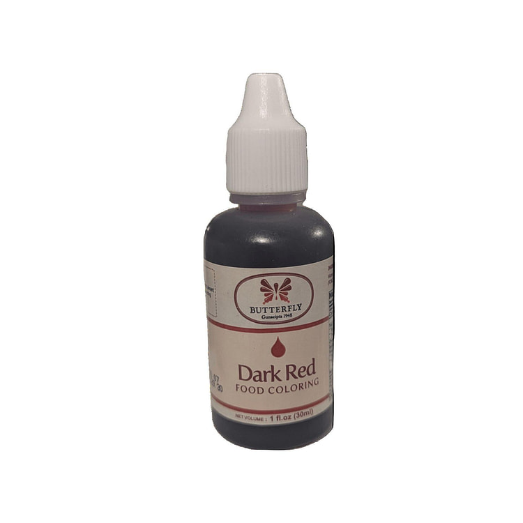 Butterfly Dark Red Food Coloring 1 each