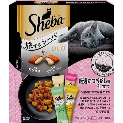 Sheba DUO Bonito Broth Seafood Cat Treats 200g 1 each