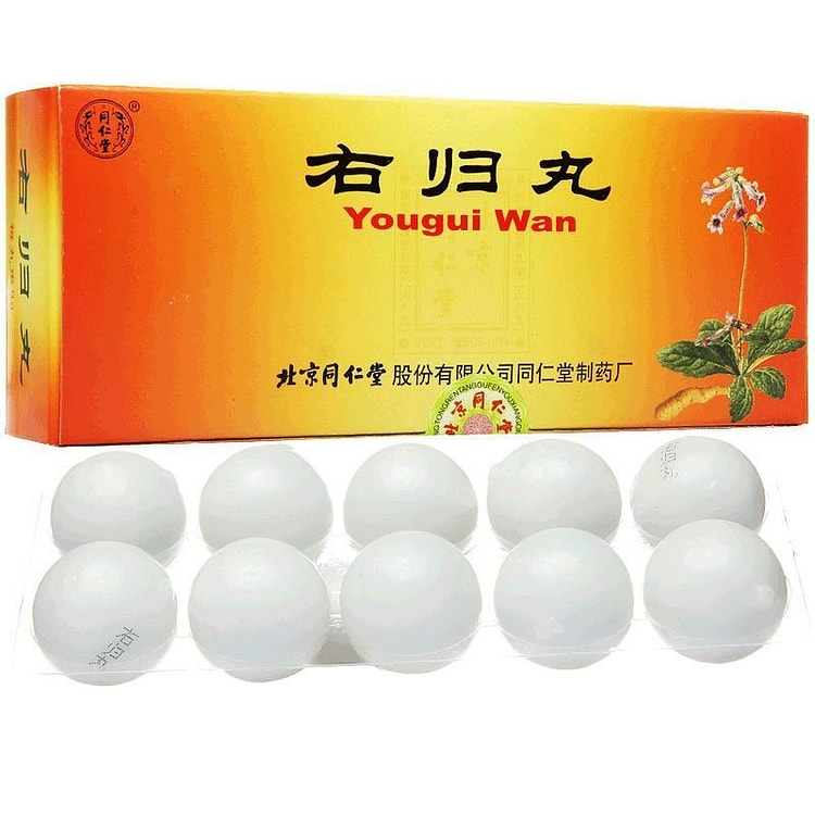 同仁堂 右归丸精神萎靡腰膝酸温补肾阳9g*10丸 1 盒