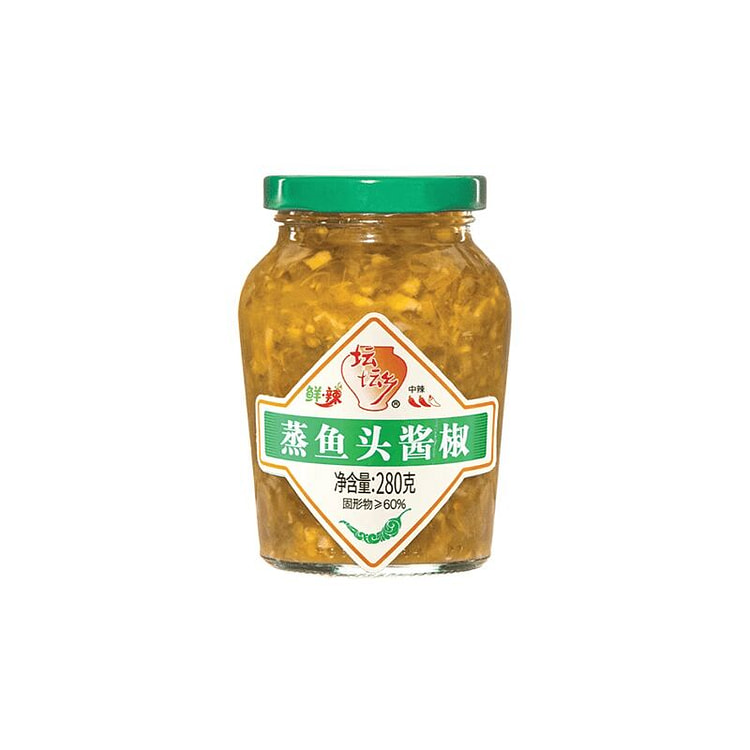 坛坛乡蒸鱼头酱椒28开味泡椒拌饭 280 克