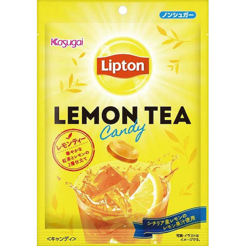 Kasugai Lipton Lemon Tea Candy, Non-Sugar 58g 1 each