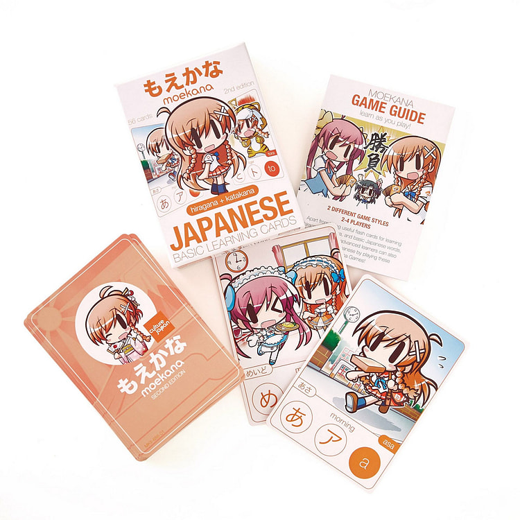 Mirai Suenaga & Friends Moekana Cards - Hiragana