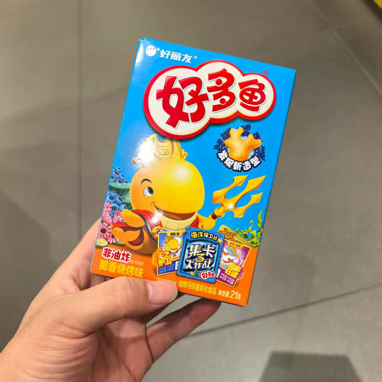 好丽友好多鱼脆香烧烤味薯片21g*1盒 21 克