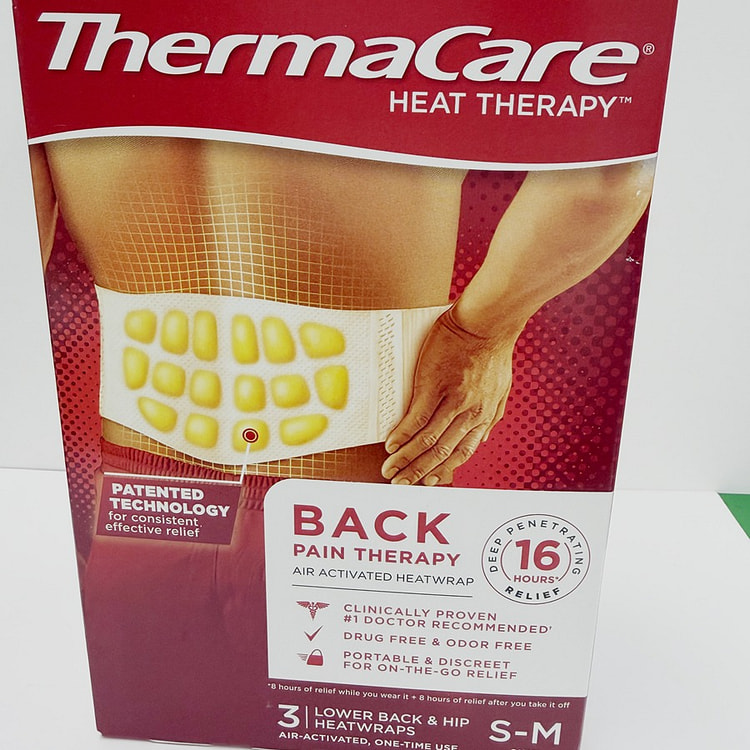 ThermaCare 腰背部理疗热敷贴 S-M码 1 盒
