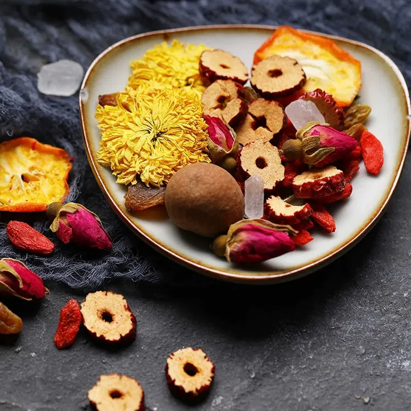 Eight Treasure Tea, Longan, Red Dates, Goji Berry Tea, Chrysanthemum, Rose Tea Combination, Dried Rose Tea Bag, Individually Packed, 100g*1 100 g