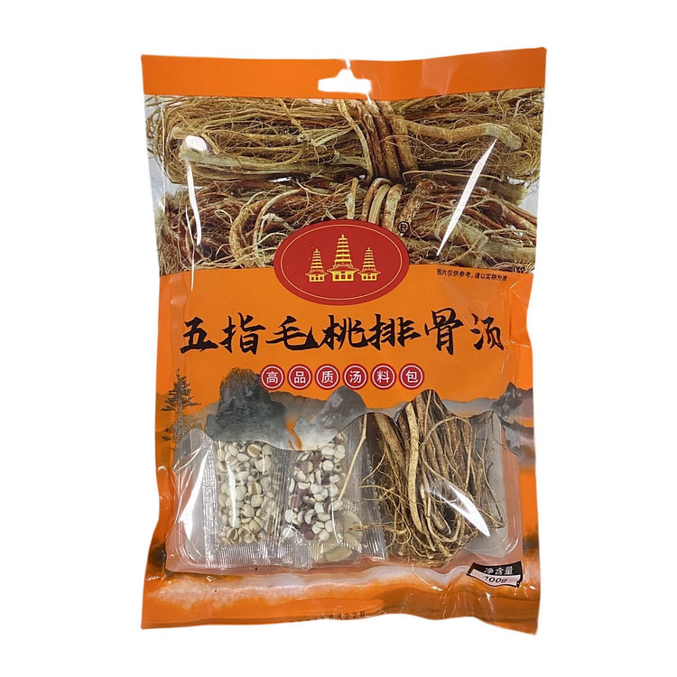 100g finger peach stew ribs soup 1 bag. 100 g