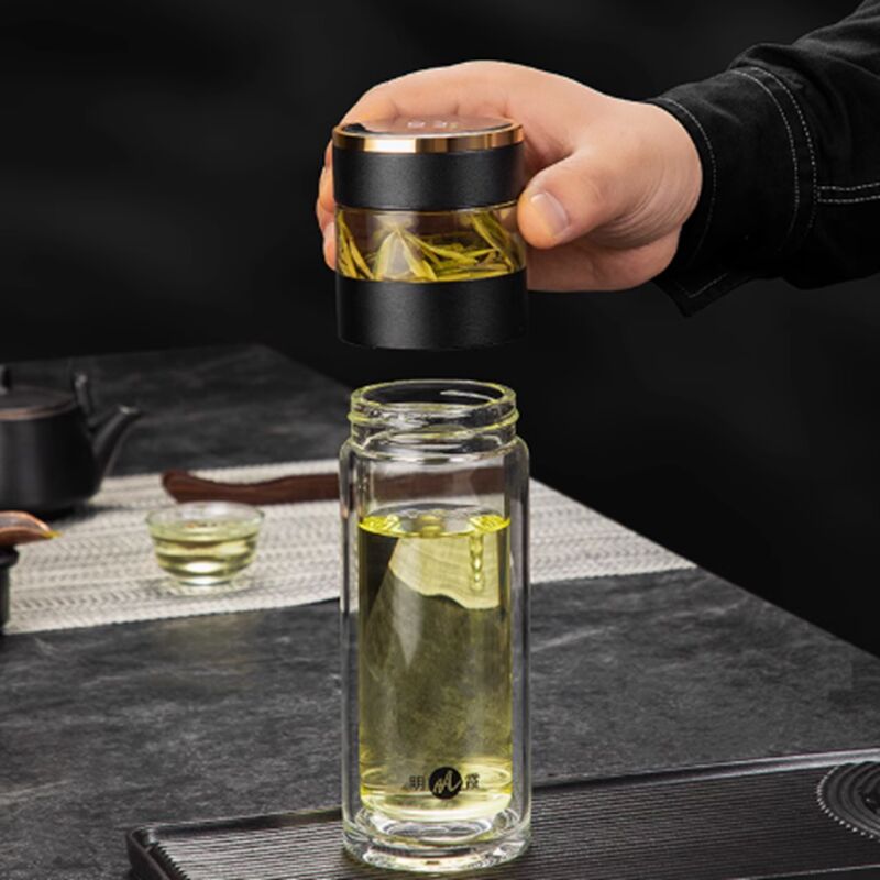 明霞 茶水分离泡茶杯便携过滤杯子个人专用茶道高档车载 350ml