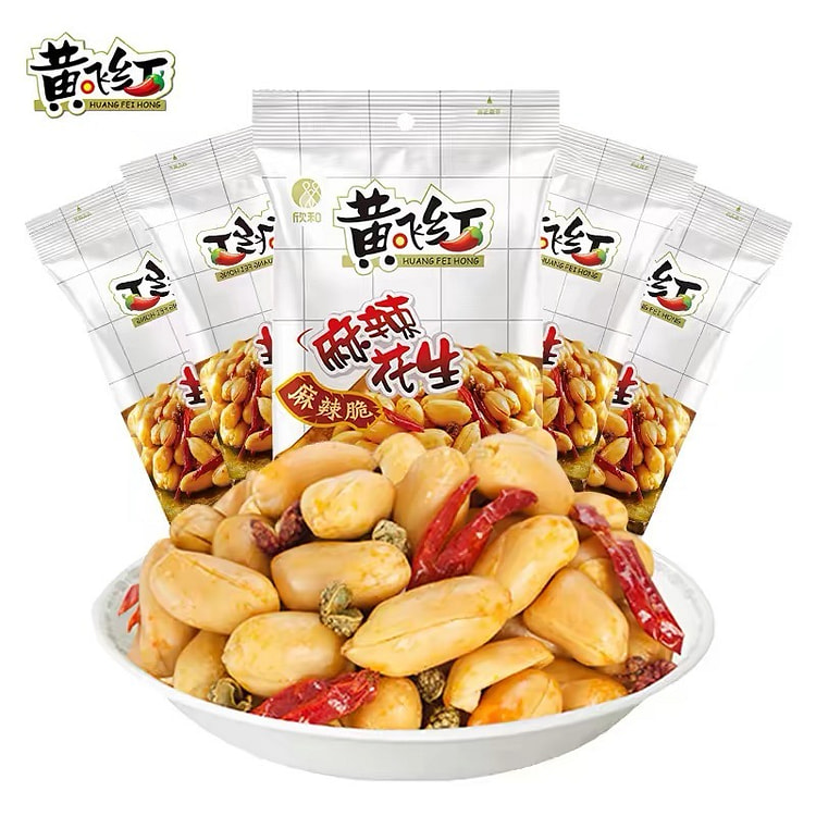 Huang Feihong Spicy Peanuts and Nuts Snacks 116g*5 580 ml