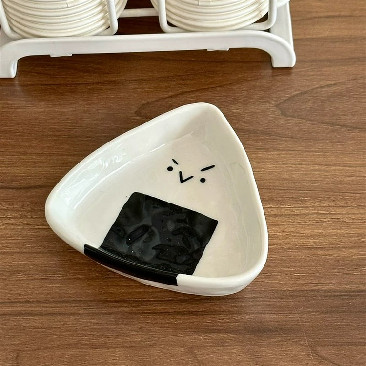 日式饭团形状 陶瓷 味碟调料碗 火锅烤肉酱料小碟子 味碟