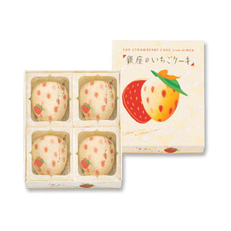 TOKYO BANANA Ginza Strawberry Cakes 4pc