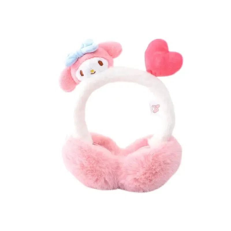 Sanrio Children’s Plush Folding Earmuffs For Winter Warmth -Love My Melody 1 each