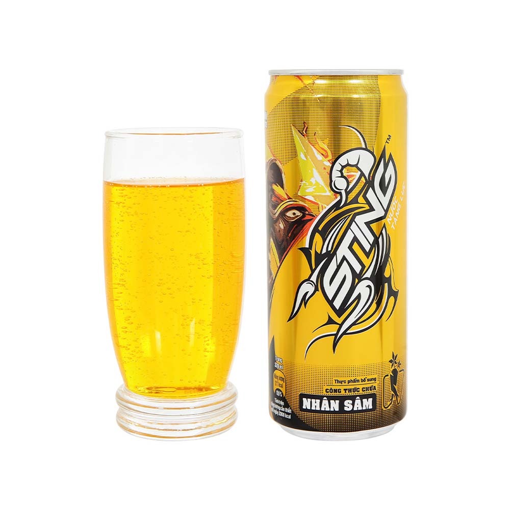 1 LON NƯỚC TĂNG LỰC STING VÀNG 320 ml