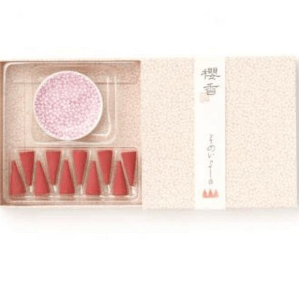Kyoto Sakura Incense with Holder(Gift Box) - Pink 1 count