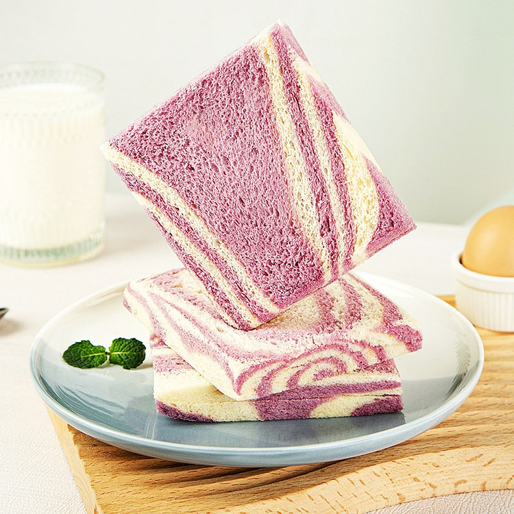 baru yam yam toast bread with taro flavor 500g