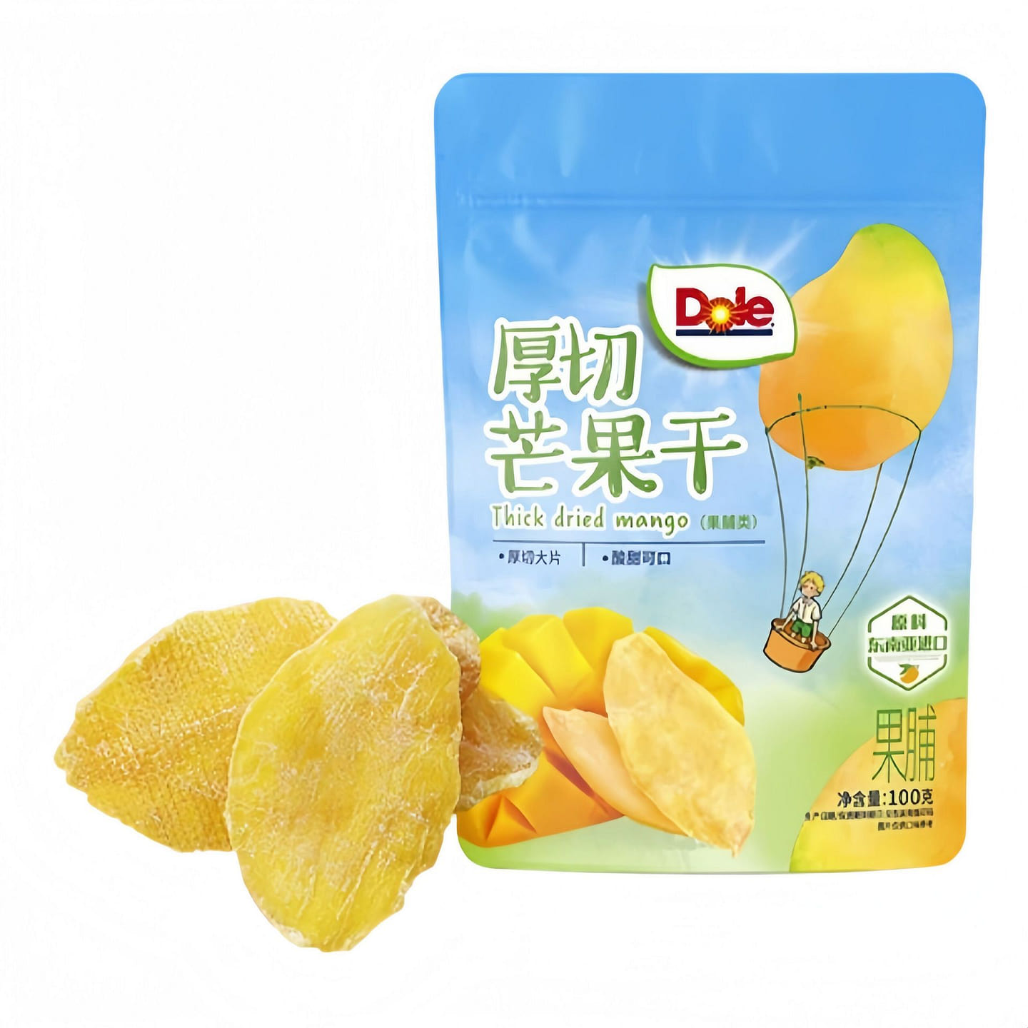 Dole Thick-Cut Dried Mango 100g*1 Bag 100 g