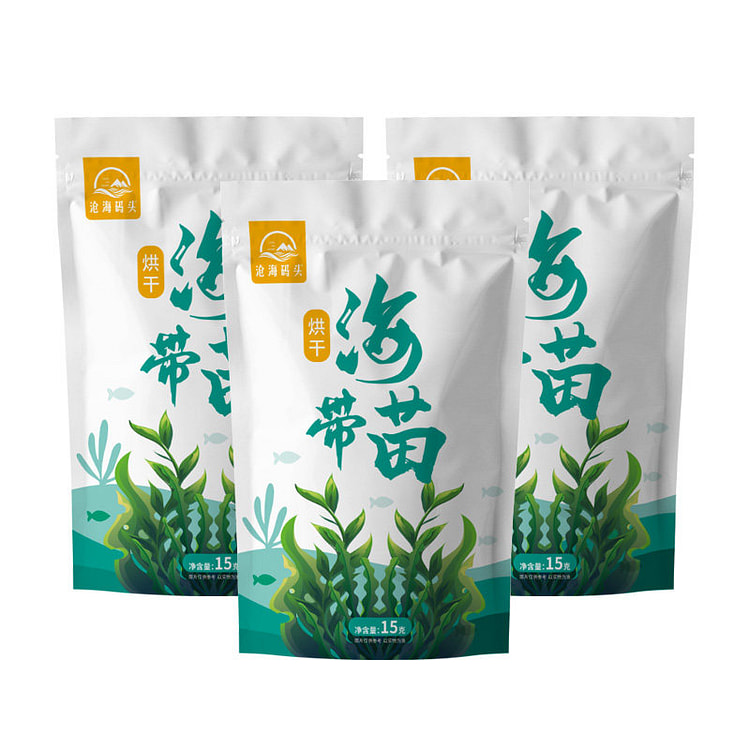 沧海码头新鲜海带苗高倍泡发15g*3包 45 克